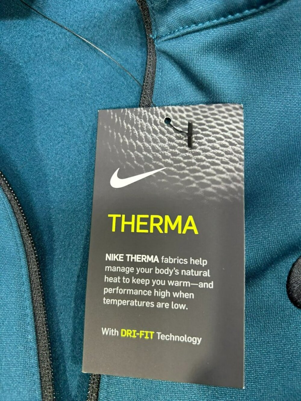 Nike Men’s Therma Dri-Fit Quarter-Zip Pullover Teal XL Lightweight Training - Picture 4 of 7